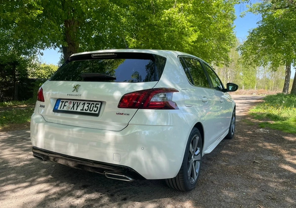 Peugeot 308 cena 46899 przebieg: 149000, rok produkcji 2017 z Piła małe 596